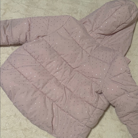 Swiss Tech Light Pink Hooded Puffer Jacket. Size L 10/12 - Picture 3 of 5